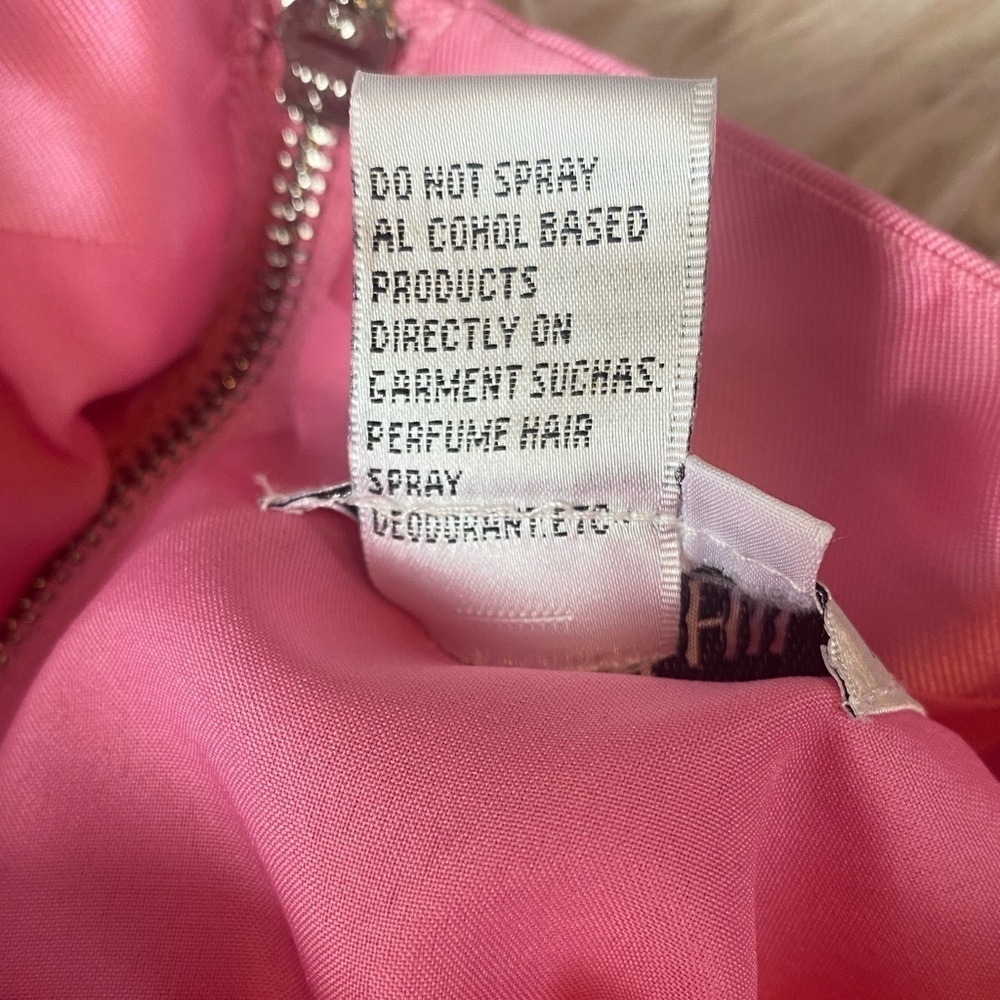 Sherri Hill Vibrant Pink Halter Open Back Cut Out Short Dress Size 2 NWOT - Picture 9 of 10